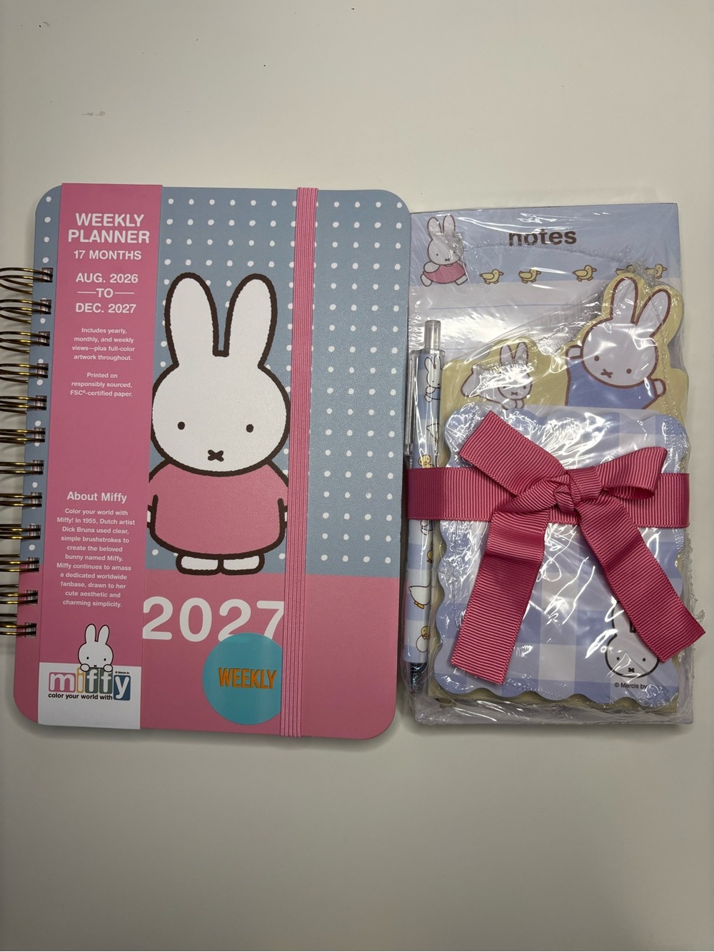 Miffy planner & Notepad with Pen (Set)